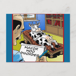 Carte Postale Vache En Thérapie 4 Mooo Troubles Cadeaux Tee - sh