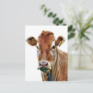 CARTE POSTALE VACHE MIGNONNE