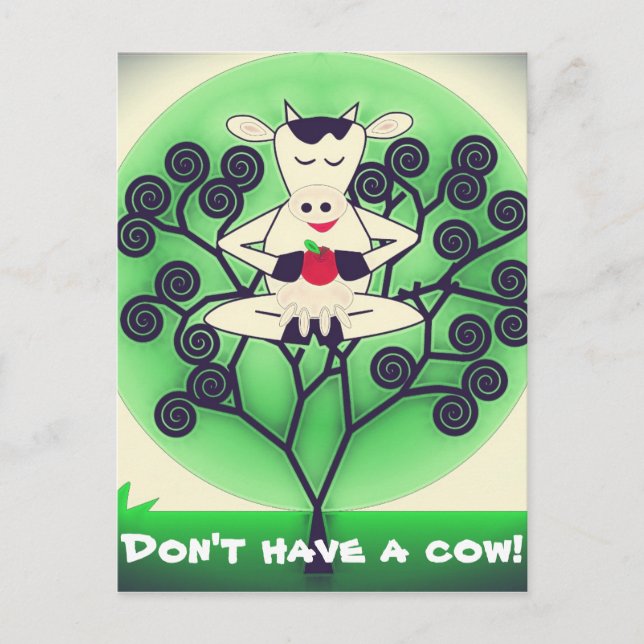 Carte Postale Vache mûre (Devant)