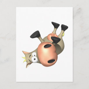 Carte Postale Vache Renversée