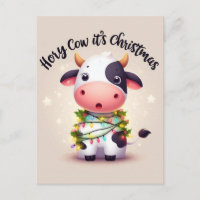 Vache sacrée adorable c'est Noël