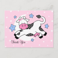 Vache sur lune Merci bébé