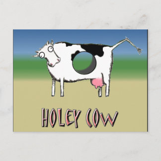 Carte Postale Vache trouée