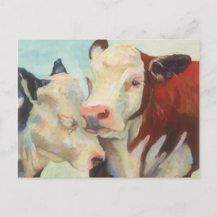 Carte Postale Vaches amoureuses