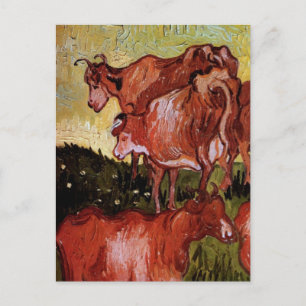 Carte Postale Vaches (après Jordaens) par Vincent van Gogh
