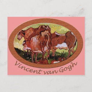 Carte Postale Vaches d'après Jordaens Vincent van Gogh