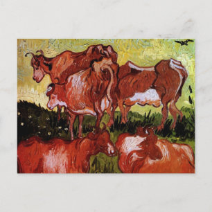 Carte Postale Vaches d'après Jordaens Vincent van Gogh
