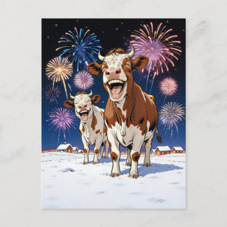 Carte Postale vaches drôles