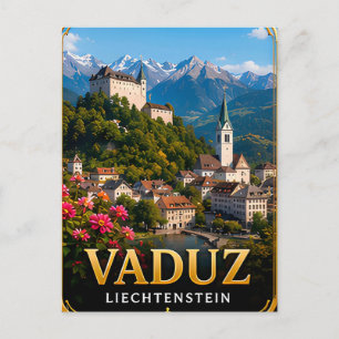 Carte Postale 📍 Vaduz Liechtenstein Voyage Souvenir Pour Voyage