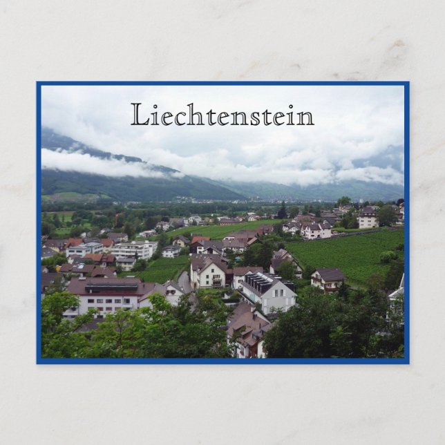 Carte Postale vaduz ville liechtenstein (Devant)