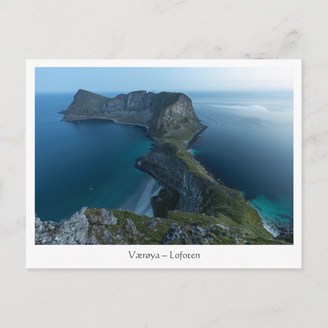 Carte Postale Vaéroy Lofoten Norvège (Devant)