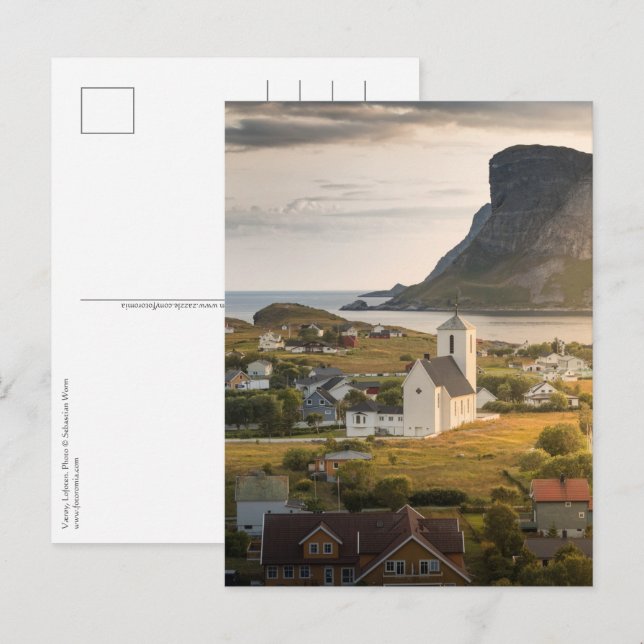 Carte Postale Vaeroya Lofoten Norvège (Devant / Derrière)