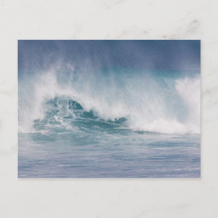 Carte Postale Vague bleue s'écrasant, Maui, Hawaii, USA 3