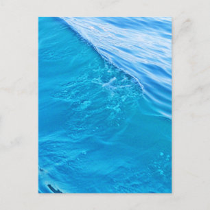 Carte Postale vague d'eau bleue