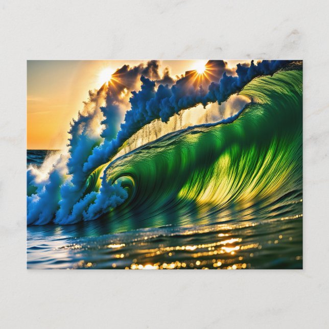 Carte Postale Vague en mer (Devant)