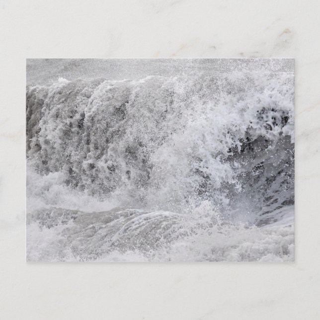 Carte Postale Vague orageuse déferlante (Devant)
