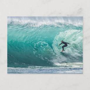 Carte Postale Vague, Surfer, Beau Paysage