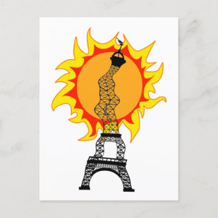 Carte Postale Vague thermique européenne