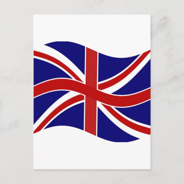 Carte Postale Vague Union Jack (Devant)