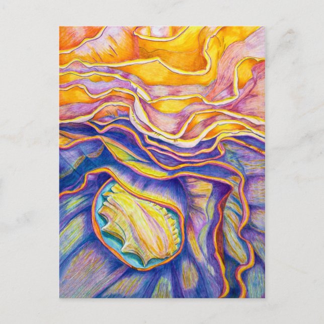 Carte Postale Vagues (Devant)