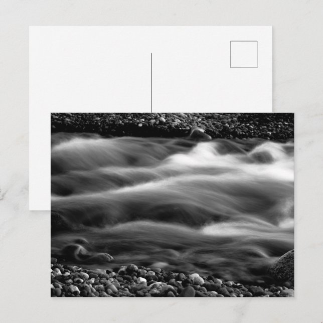 Carte Postale Vagues à longue exposition (Devant / Derrière)