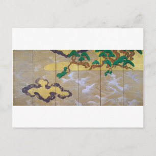 Carte Postale Vagues à Matsushima (à droite), Tawaraya Sotatsu