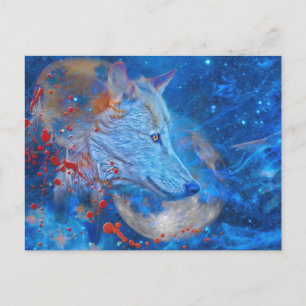 CARTE POSTALE VAGUES ALPHA GRAY WOLF