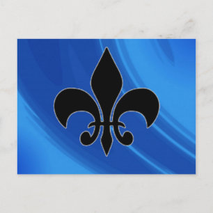 Carte Postale Vagues bleues royales