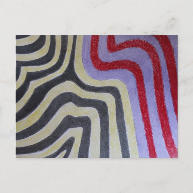 Carte postale Vagues colorées (Devant)