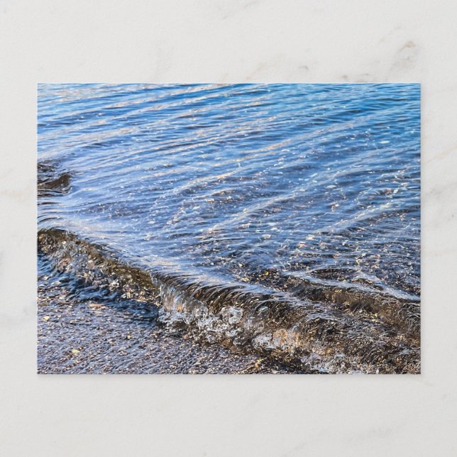 Carte Postale Vagues de la mer Méditerranée (Devant)