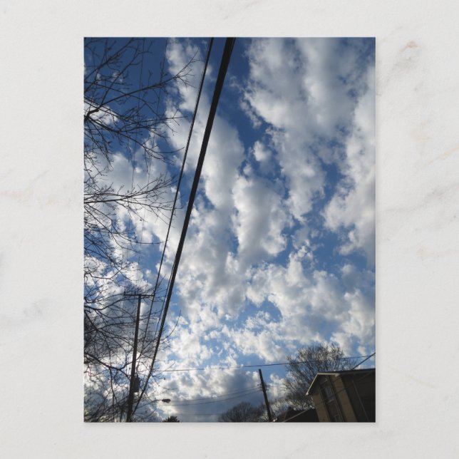 Carte Postale Vagues de nuage (Devant)