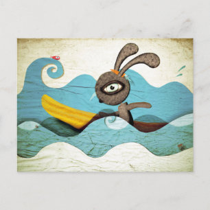 Carte Postale Vagues de surf