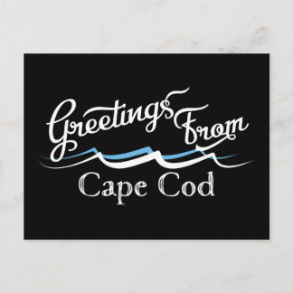 Carte Postale Vagues d'eau de Cape Cod