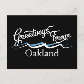 Carte Postale Vagues d'eau d'Oakland