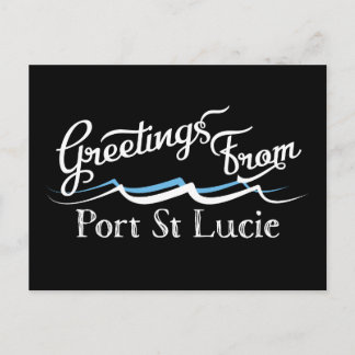 Carte Postale Vagues d'eau Port St Lucie
