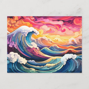 Carte Postale Vagues épiques 10