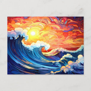 Carte Postale Vagues épiques 4