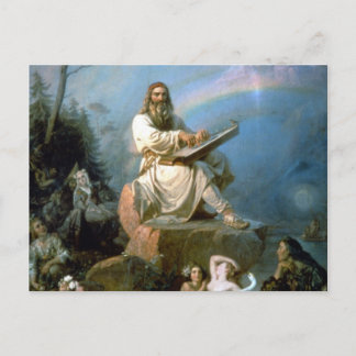 Carte Postale Vainamoinen & Kantele Kalevala Mythologie