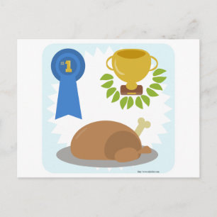 Carte Postale Vainqueur du dîner de poulet