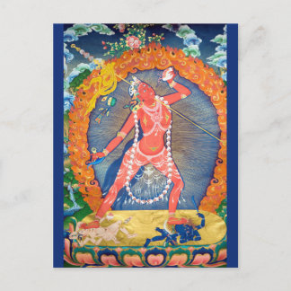 Carte Postale Vajrayogini divinité bouddhiste tibétaine