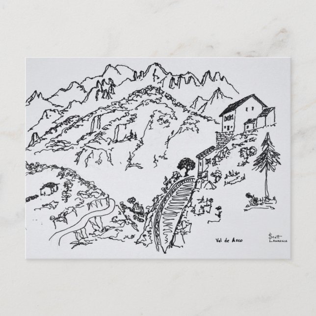 Carte Postale Val d'Asco accidenté | Corse, France (Devant)