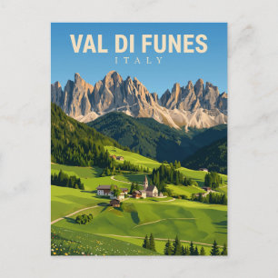 Carte Postale Val di Funes Italie