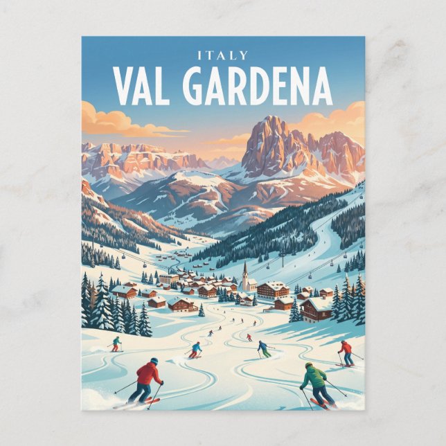 Carte Postale Val Gardena Italie (Devant)