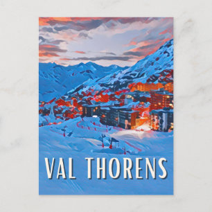 Carte Postale Val Thorens Station de ski