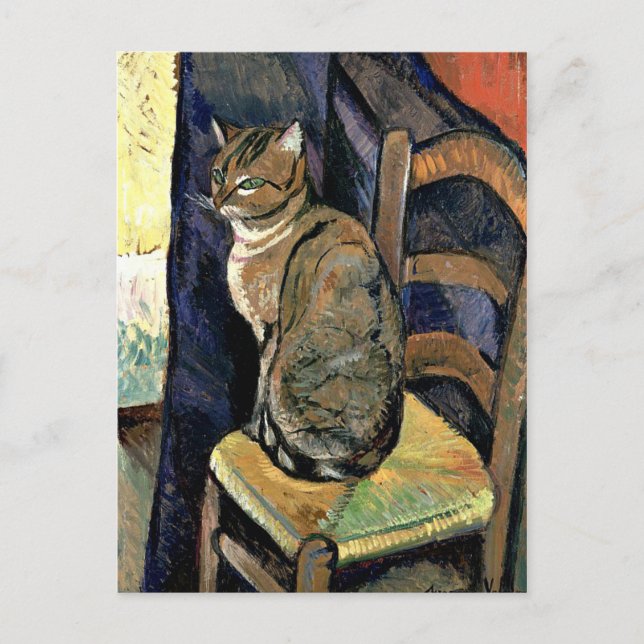 Carte Postale Valadon - Étude d'un chat (Devant)