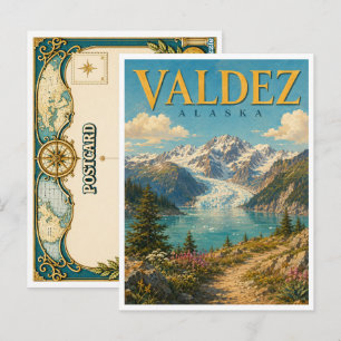 Carte Postale Valdez Alaska Prince William GeoSaga