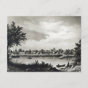 Carte Postale Valdivia, de 'L'histoire du Chili' gravée