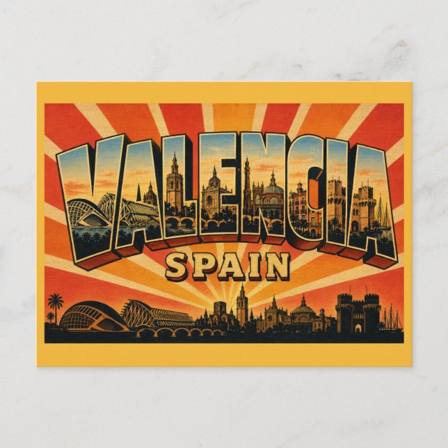 Carte Postale Valence Espagne Cité des Arts et des Sciences (Devant)