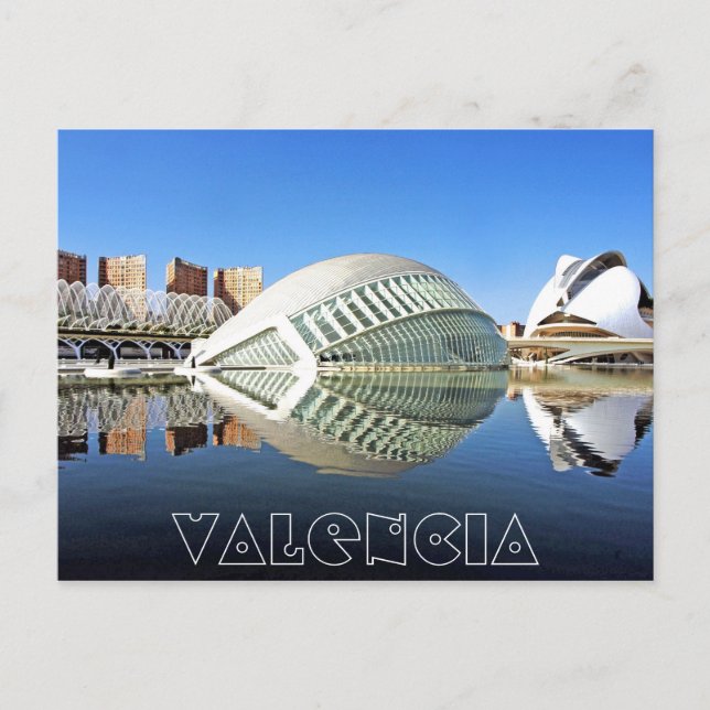 Carte Postale Valencia,  City of Arts and Sciences (Devant)