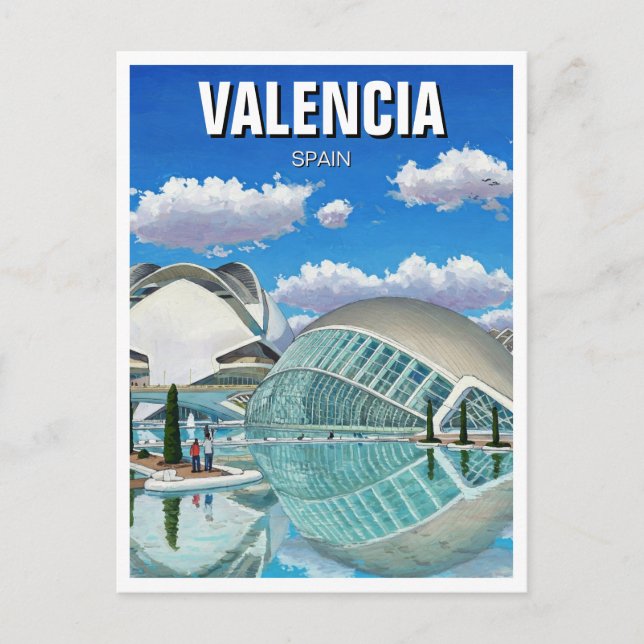 Carte Postale Valencia Espagne Voyage (Devant)